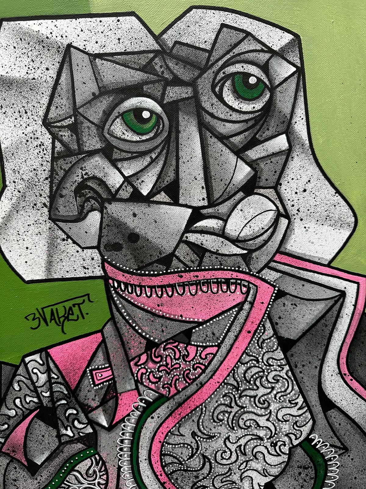 Avoir de la Bouteille (The Jack) by Aket by Aket - Signature Fine Art