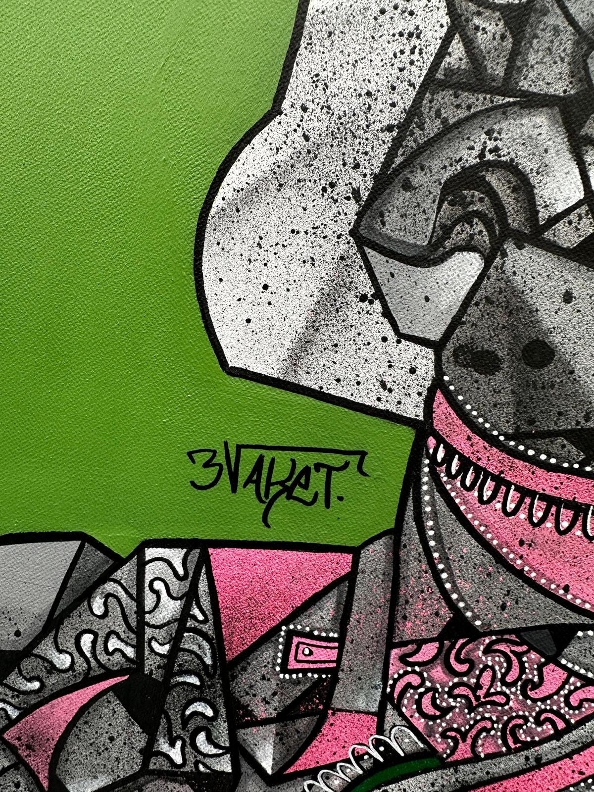 Avoir de la Bouteille (The Jack) by Aket by Aket - Signature Fine Art