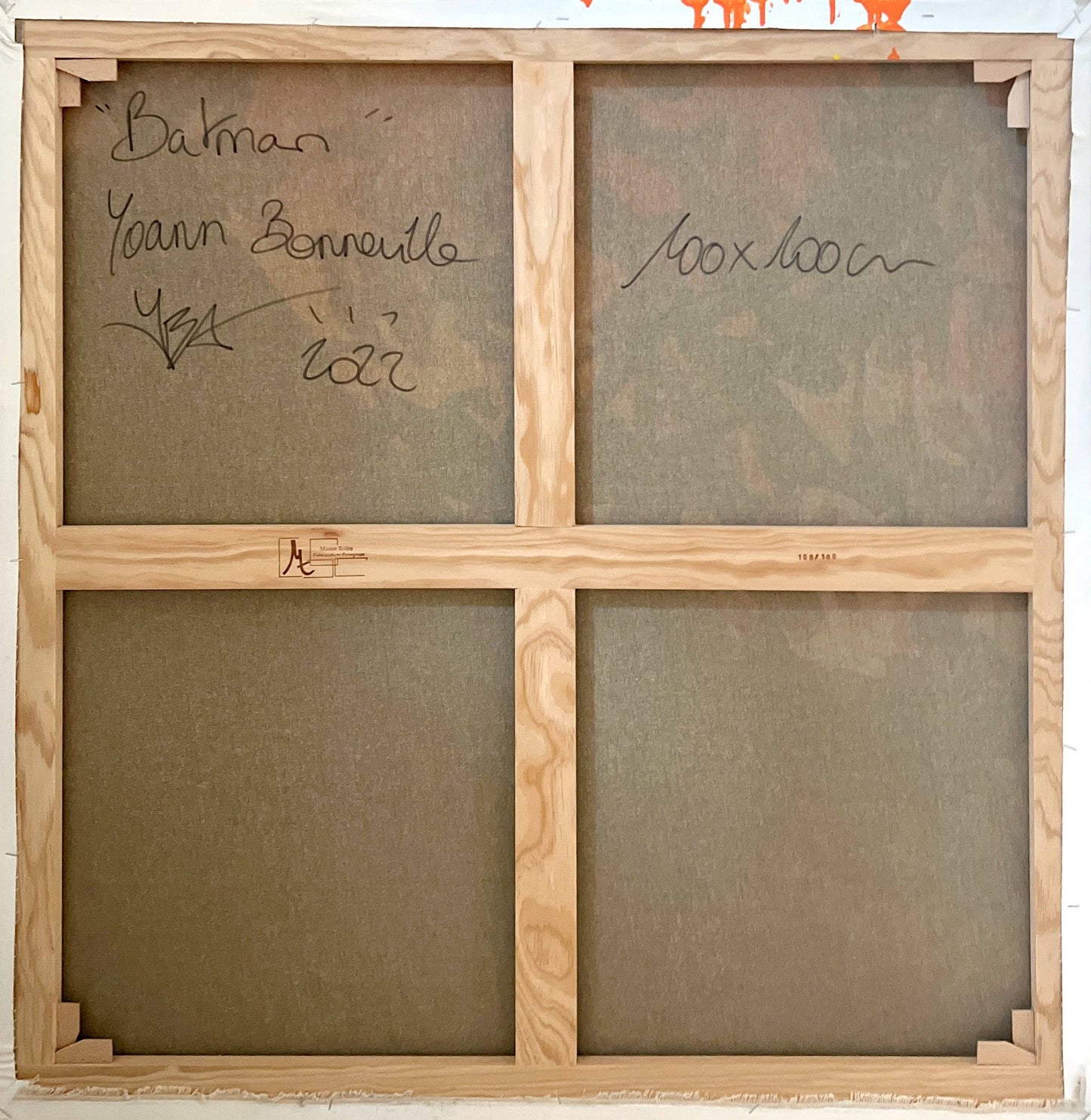 Batman (Original mixed-media on canvas) by Yoann Bonneville - Signature Fine Art