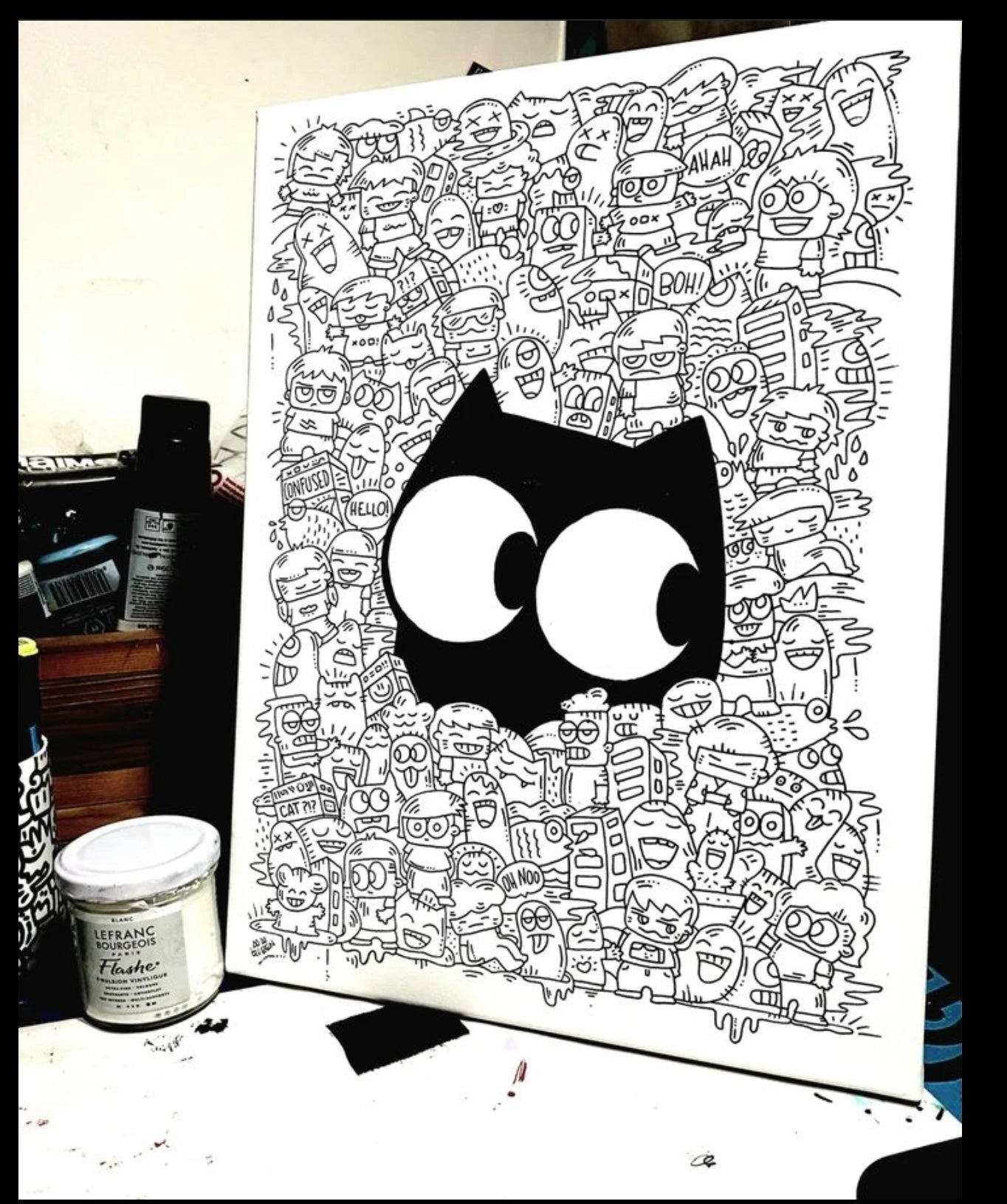 Big Cat by BBQueen by BBQUEEN - Signature Fine Art