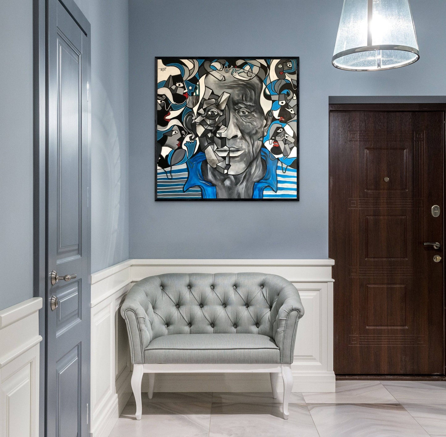 Bleuter la créativité by Aket - Signature Fine Art
