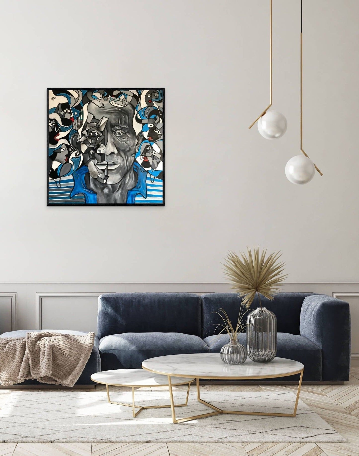 Bleuter la créativité by Aket - Signature Fine Art