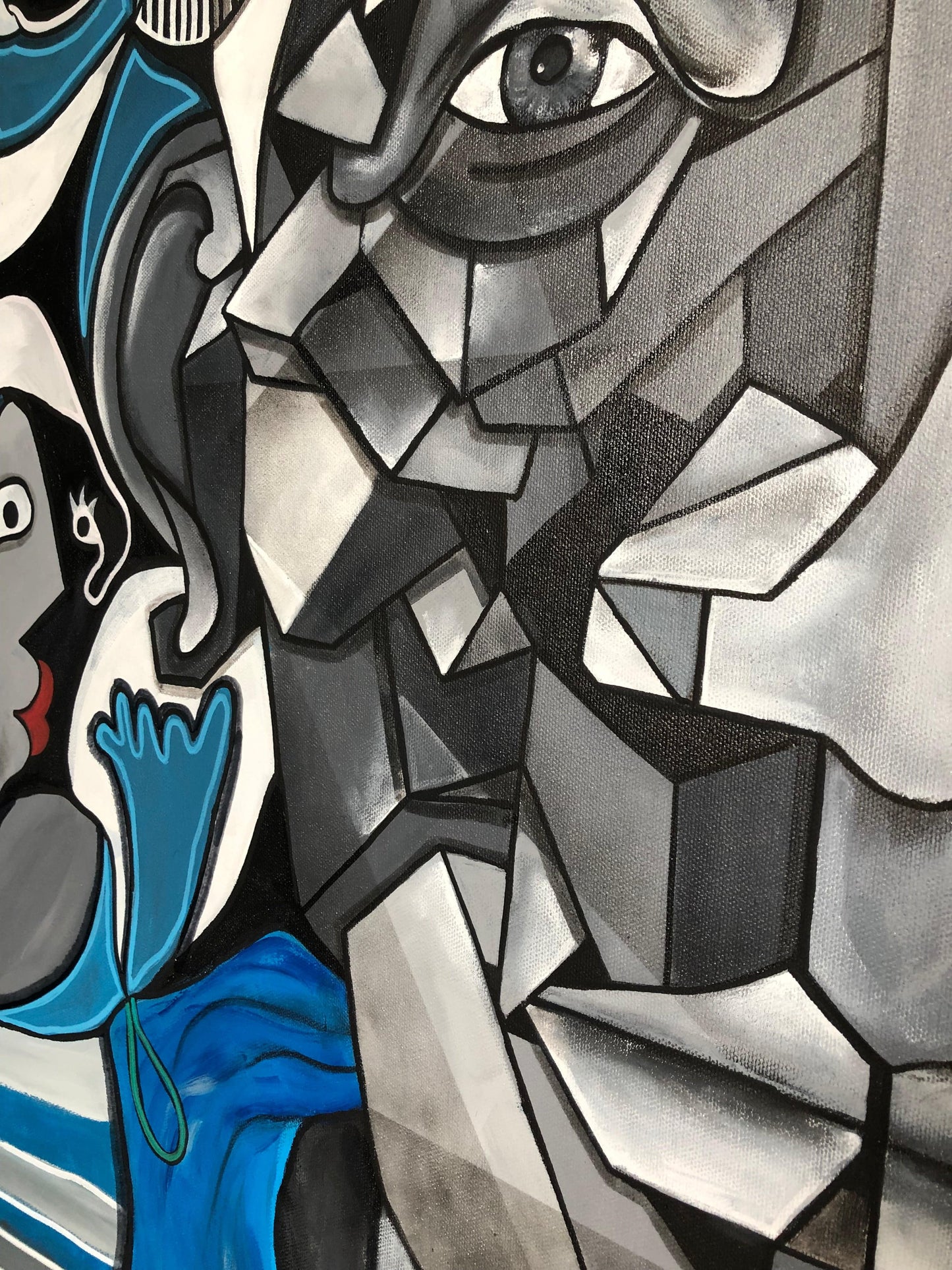 Bleuter la créativité by Aket - Signature Fine Art