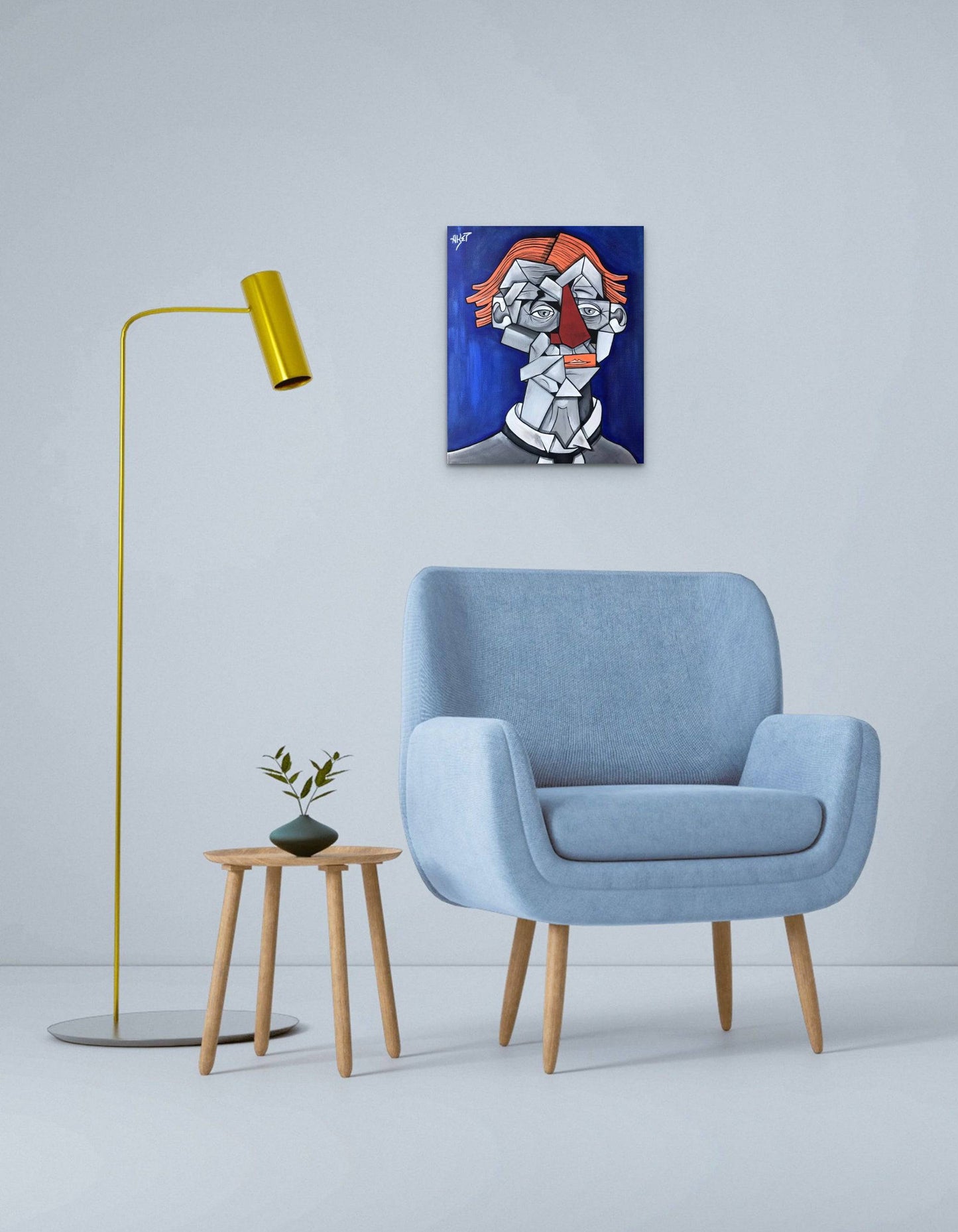 Enjoy the silence ( Hommage à Bernard Buffet ) by Aket - Signature Fine Art