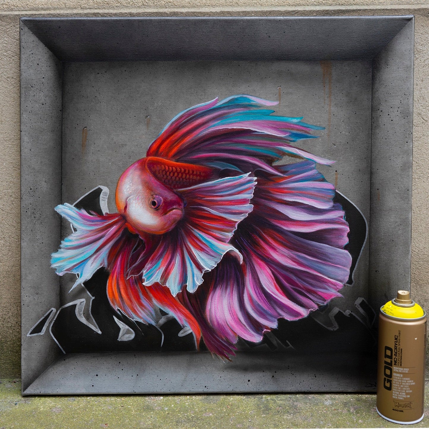 Flowing on concrete by Dave Baranes