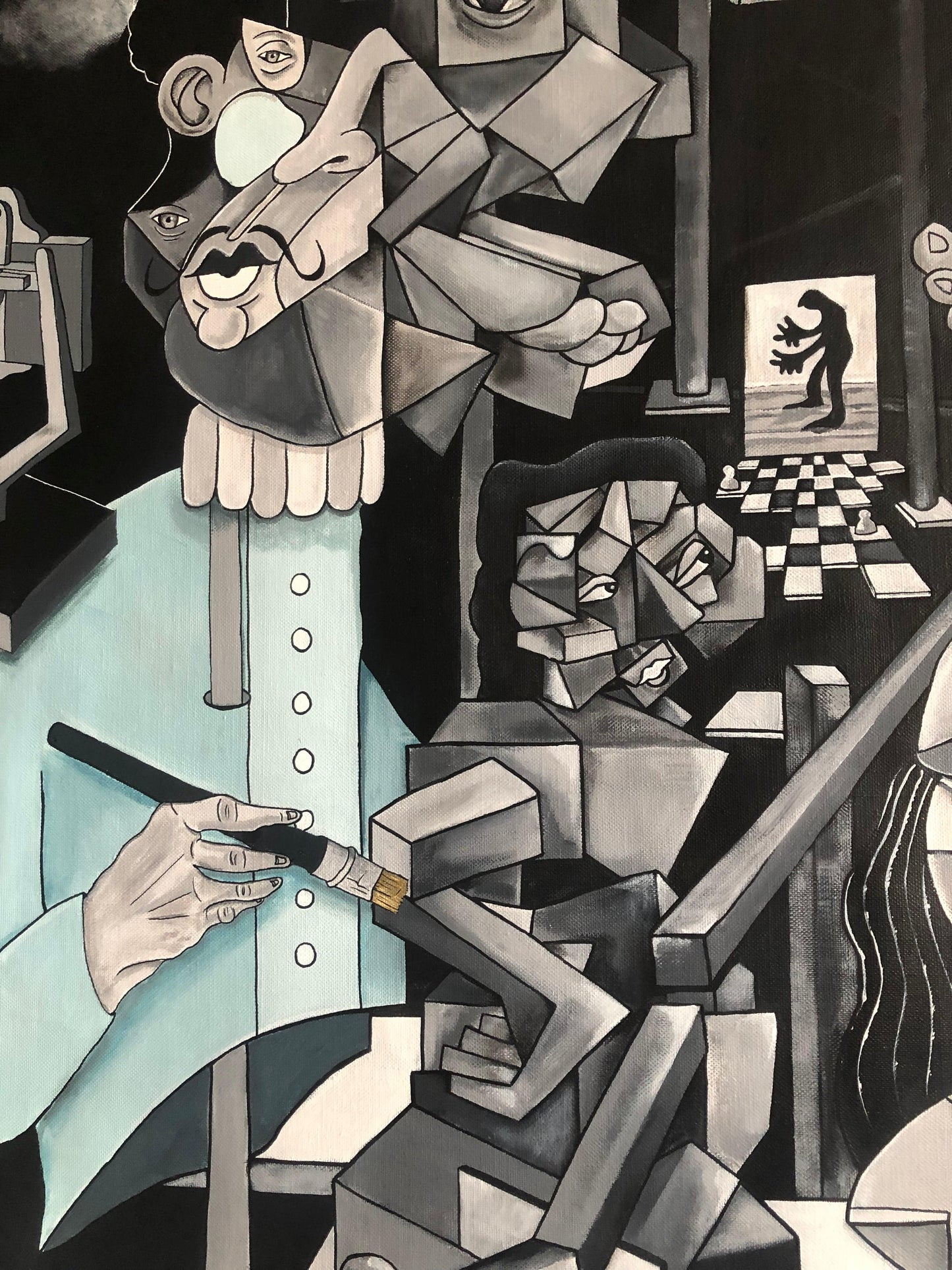 Las Meninas (original painting) by Aket - Signature Fine Art