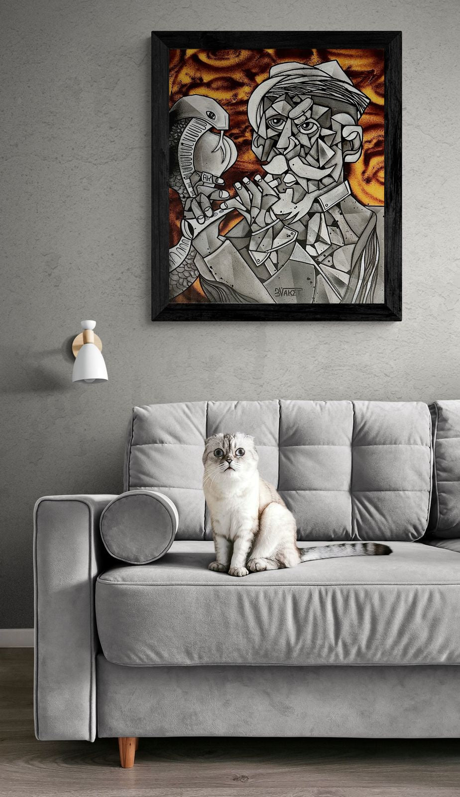 Le charmeur de serpents by Aket by Aket - Signature Fine Art