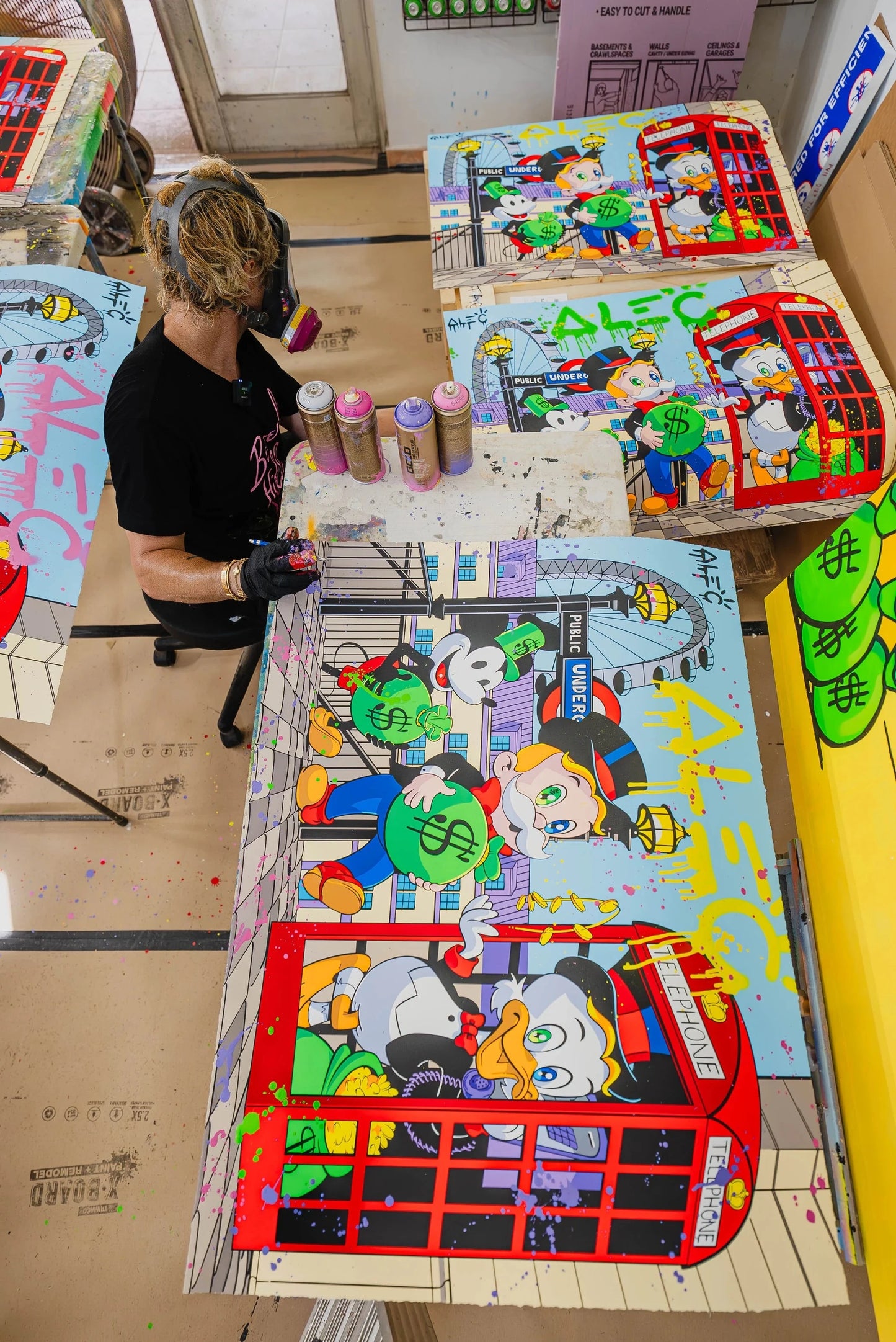 London Money Bags (Hand-Finished) Alec Monopoly