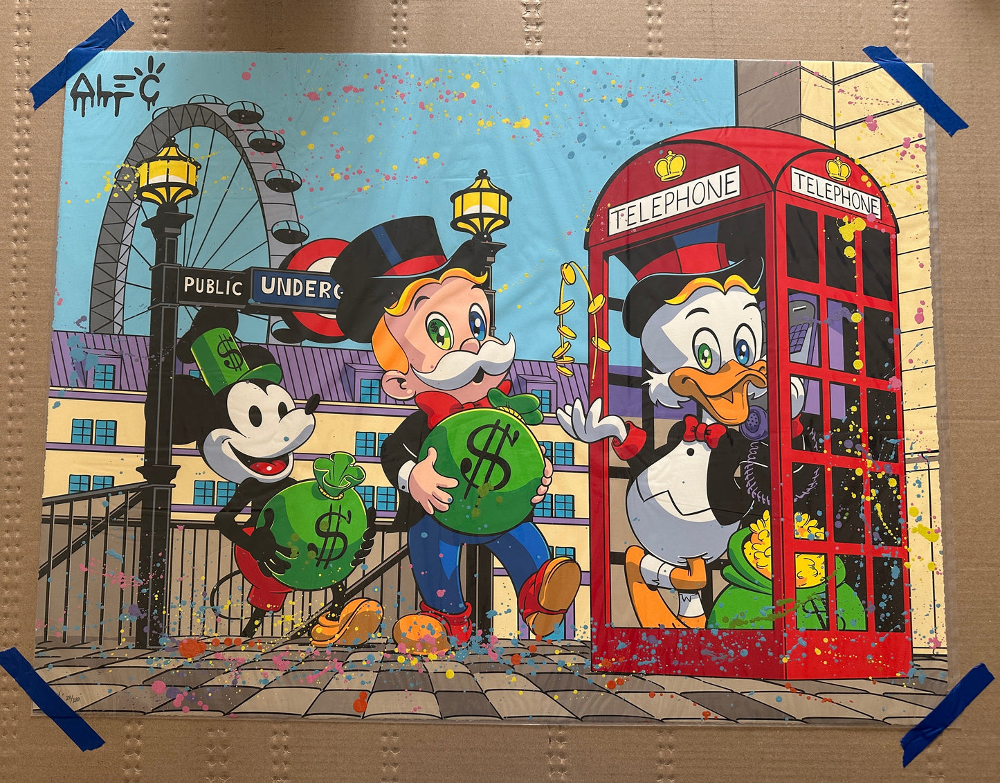 London Money Bags (Hand-Finished) Alec Monopoly