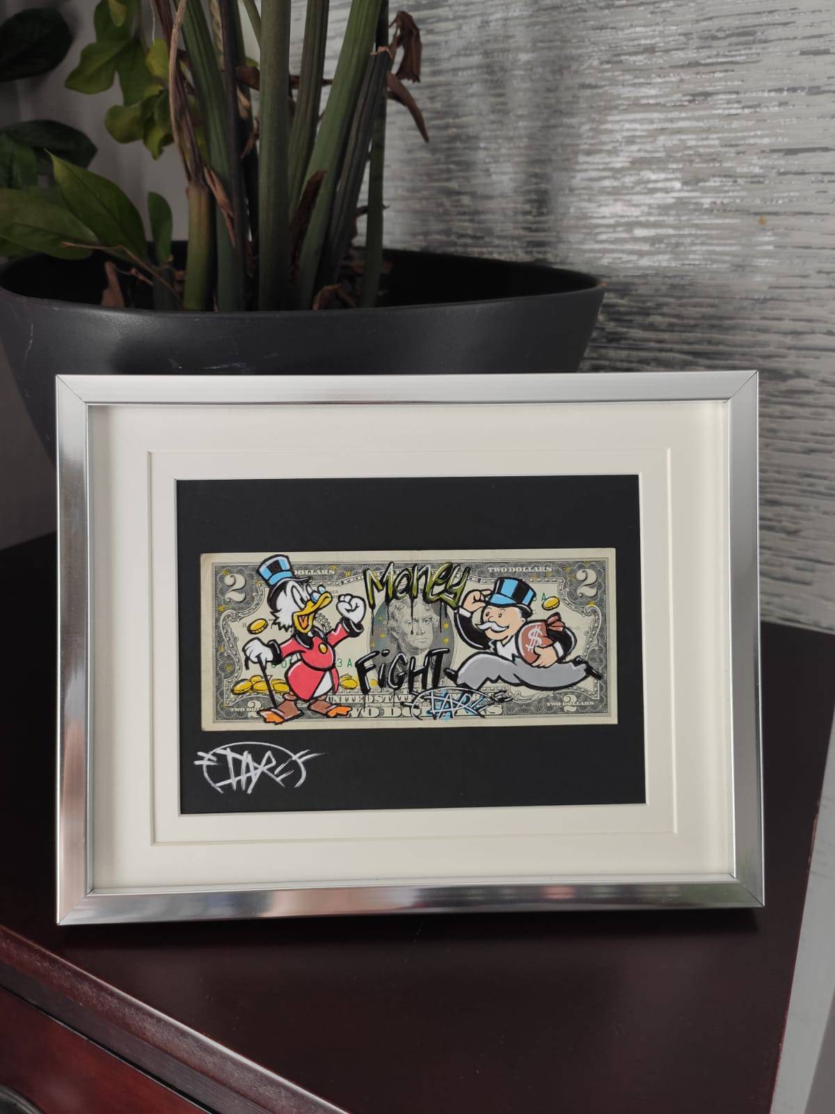 Money Fight by Daru - Signature Fine Art