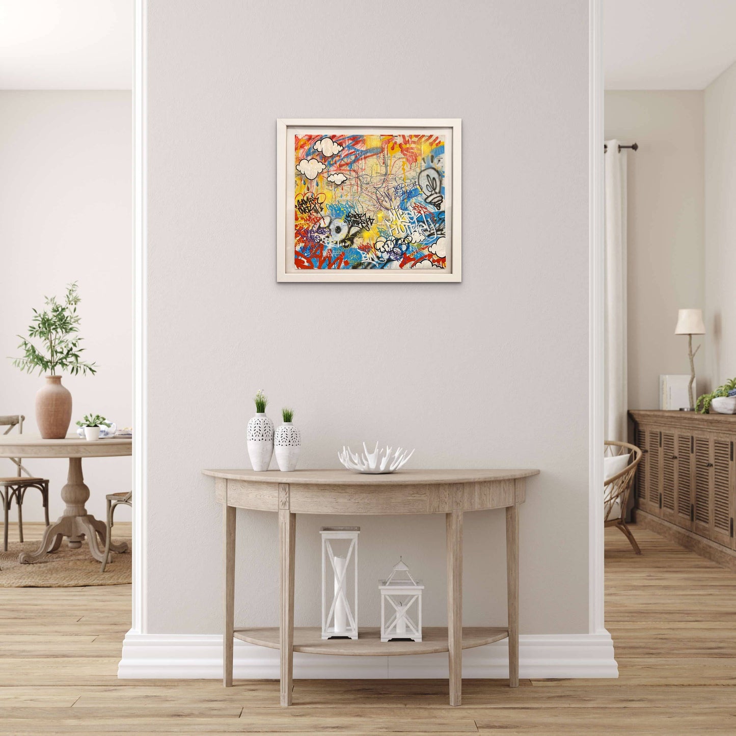 Panam Gros (Mixed Media on paper w/ Piotre) by Onemizer - Signature Fine Art