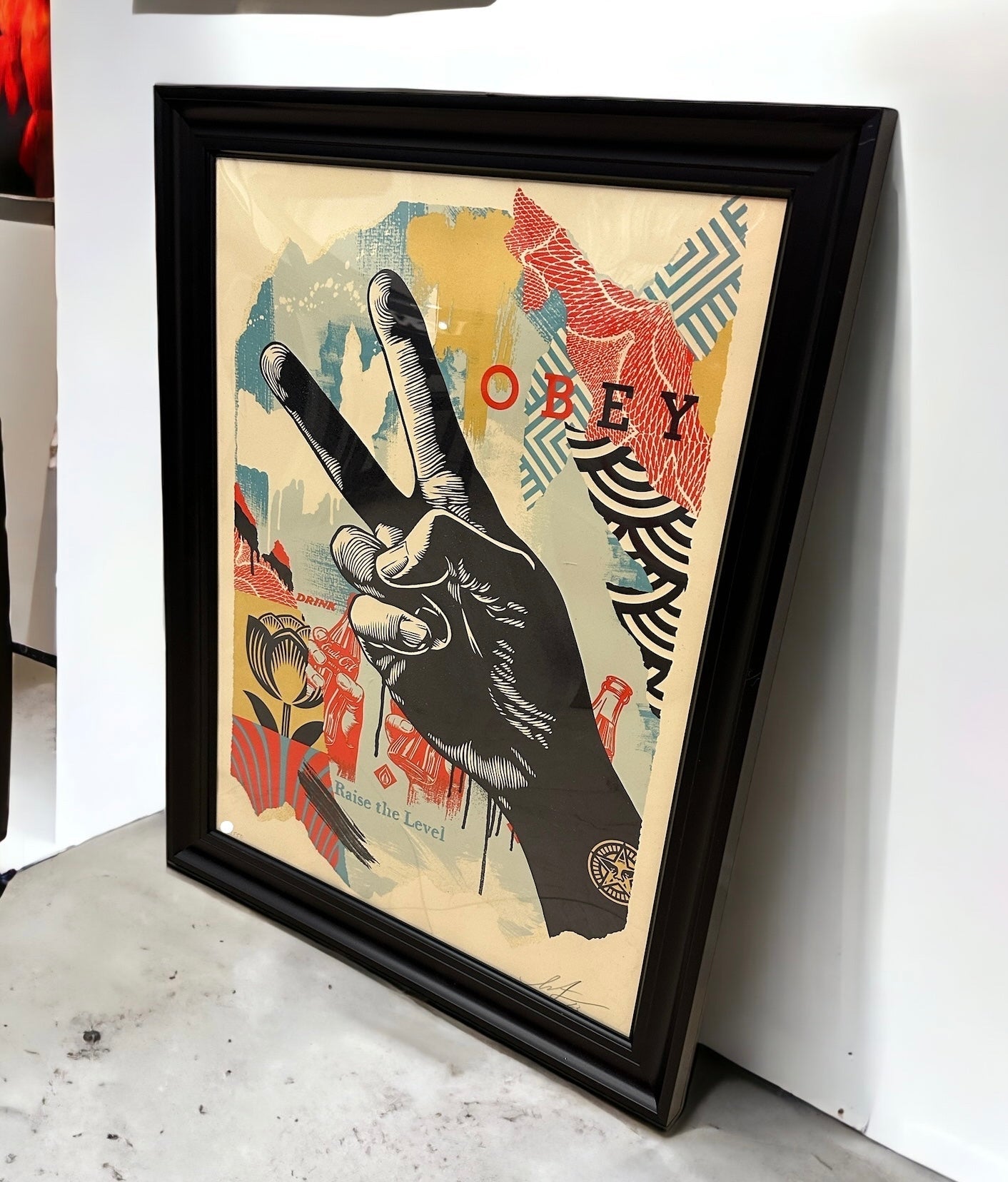 OBEY (Shepard Fairey) : Raise the Level (Peace) | Signature Fine Art