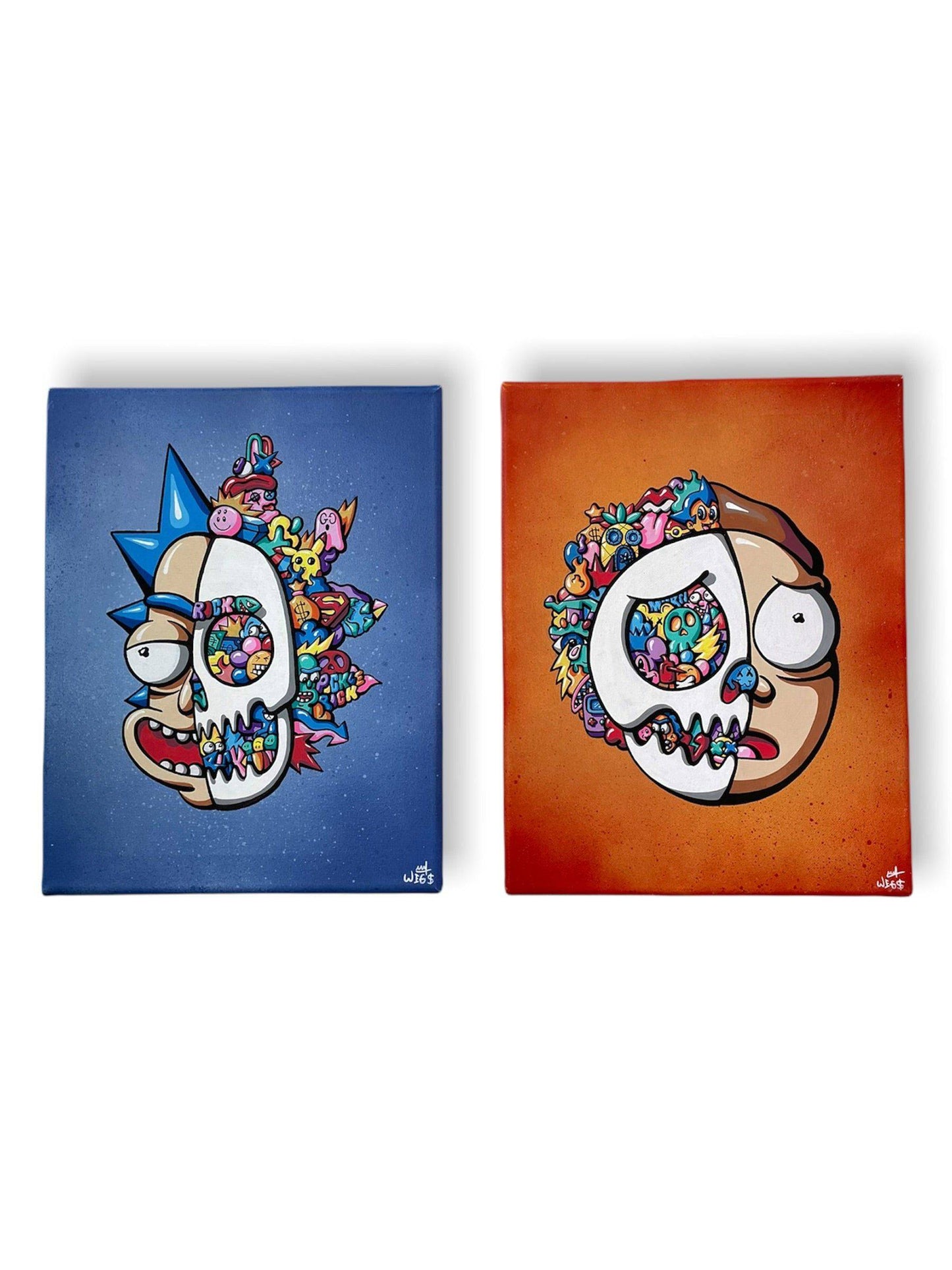 Rick & Morty Set by Nathan Wegner (Wegs) - Signature Fine Art