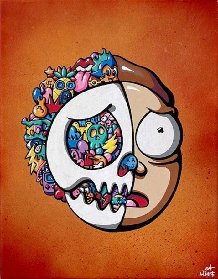 Rick & Morty Set by Nathan Wegner (Wegs) - Signature Fine Art