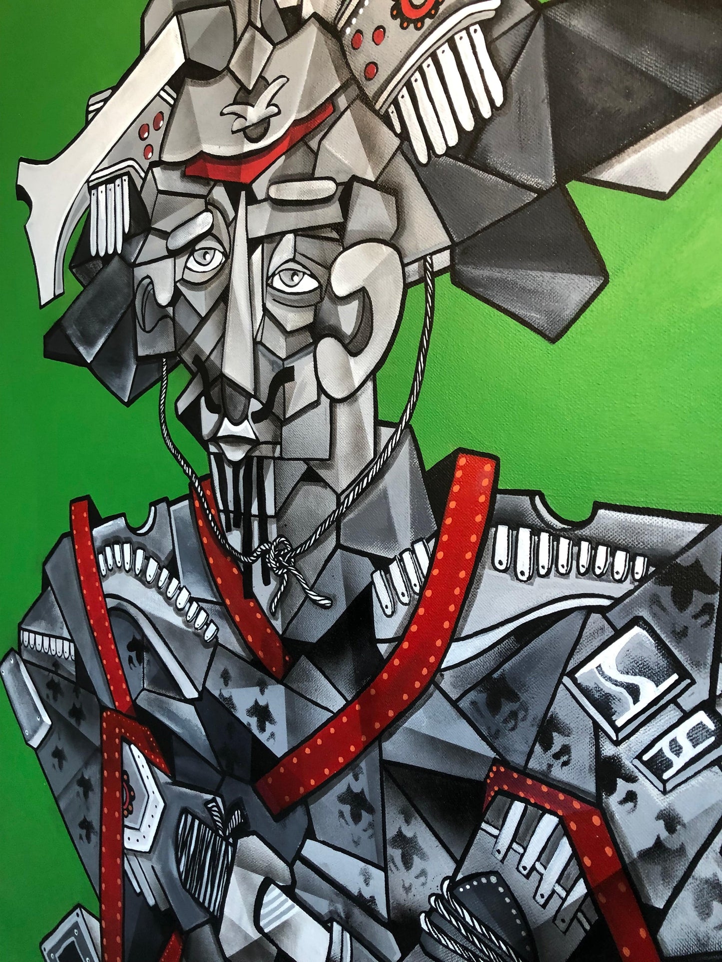 Samurai (original painting) by Aket - Signature Fine Art