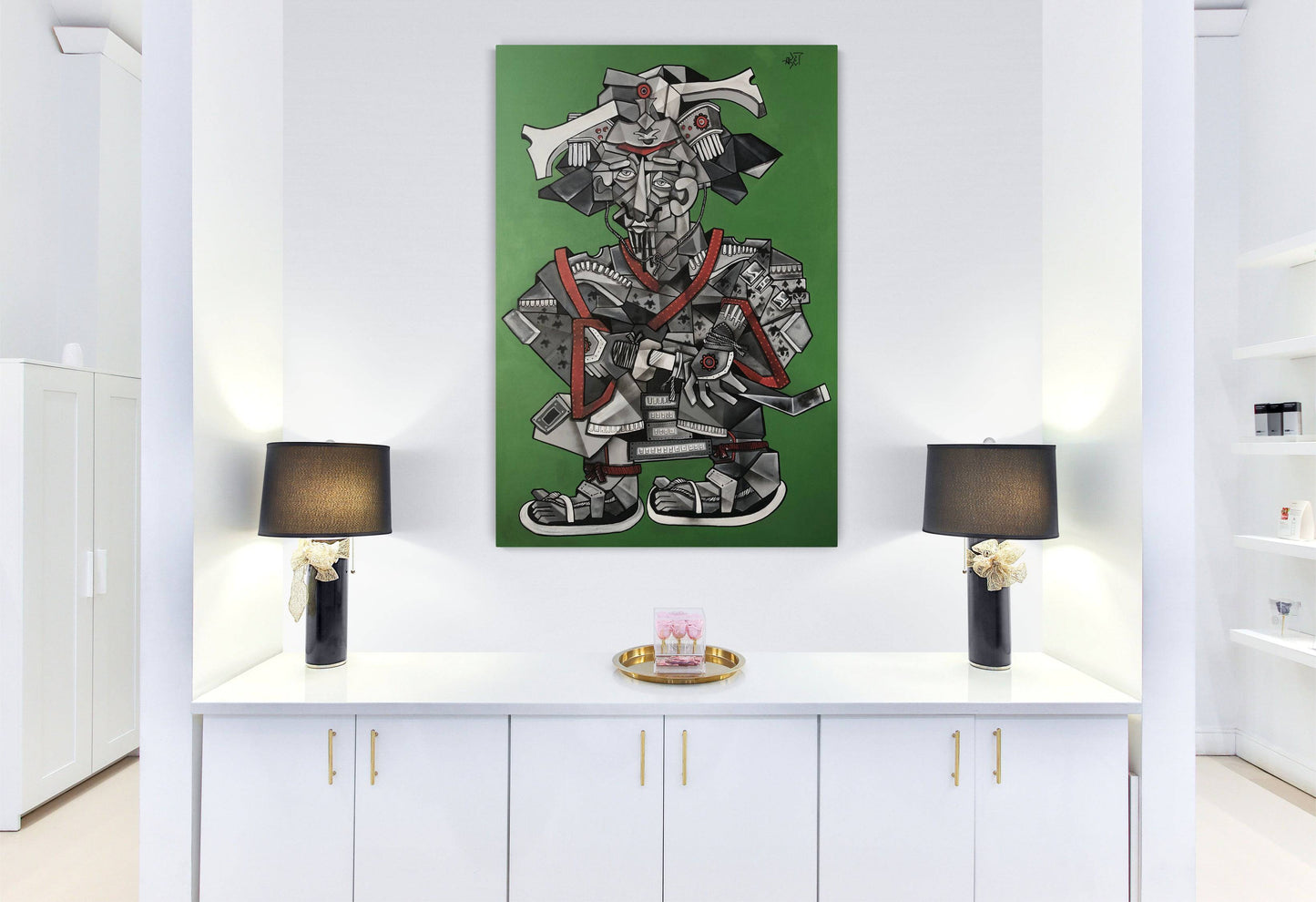 Samurai (original painting) by Aket - Signature Fine Art