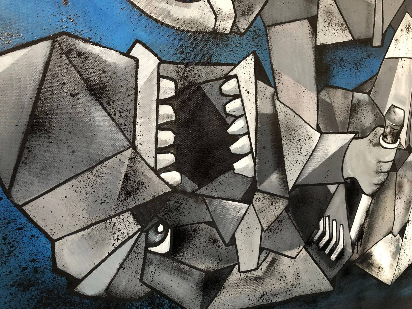 Shark (Combat avec le requin) by Aket - Signature Fine Art