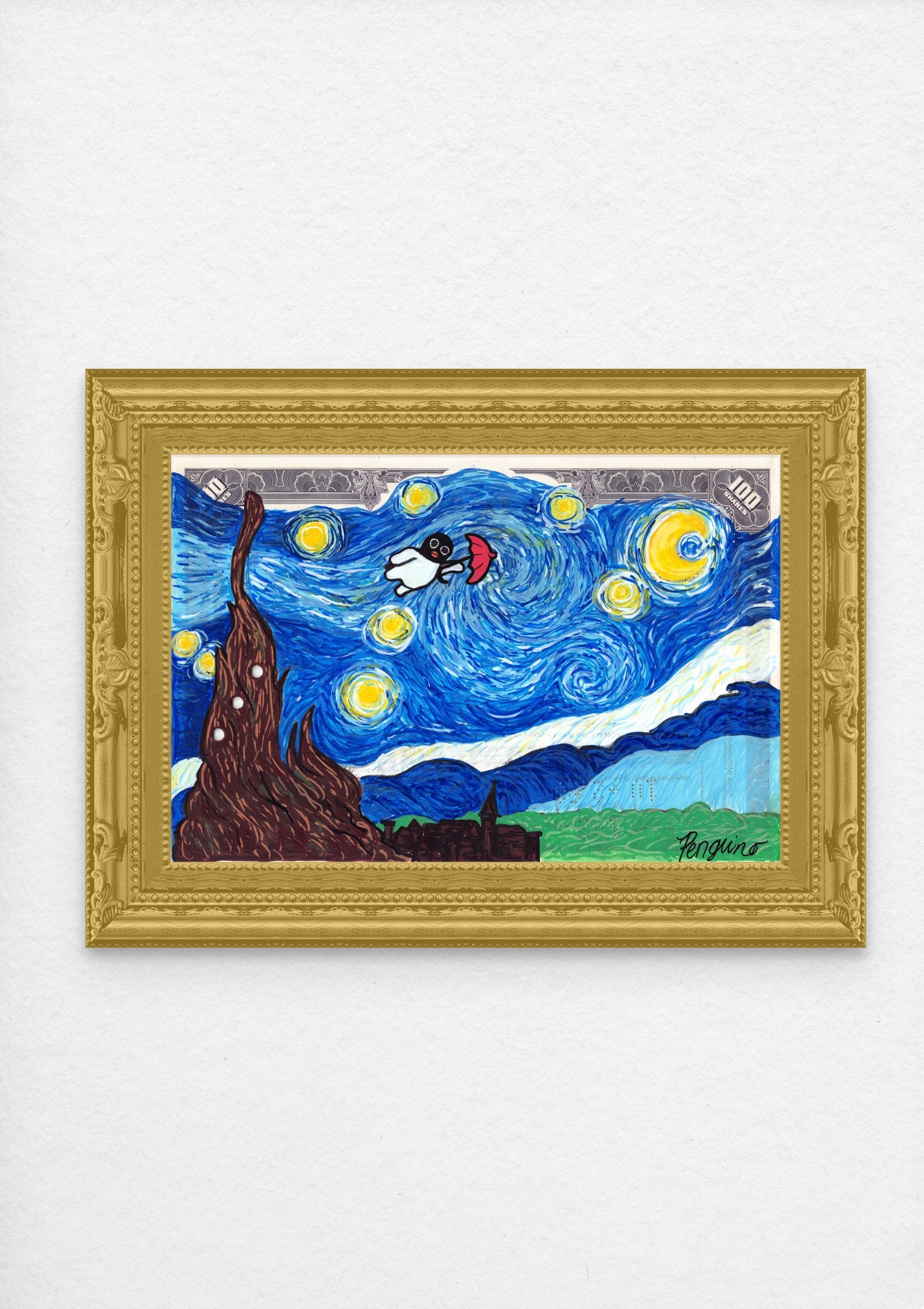 Starry Night's Heavy Wind Penguino
