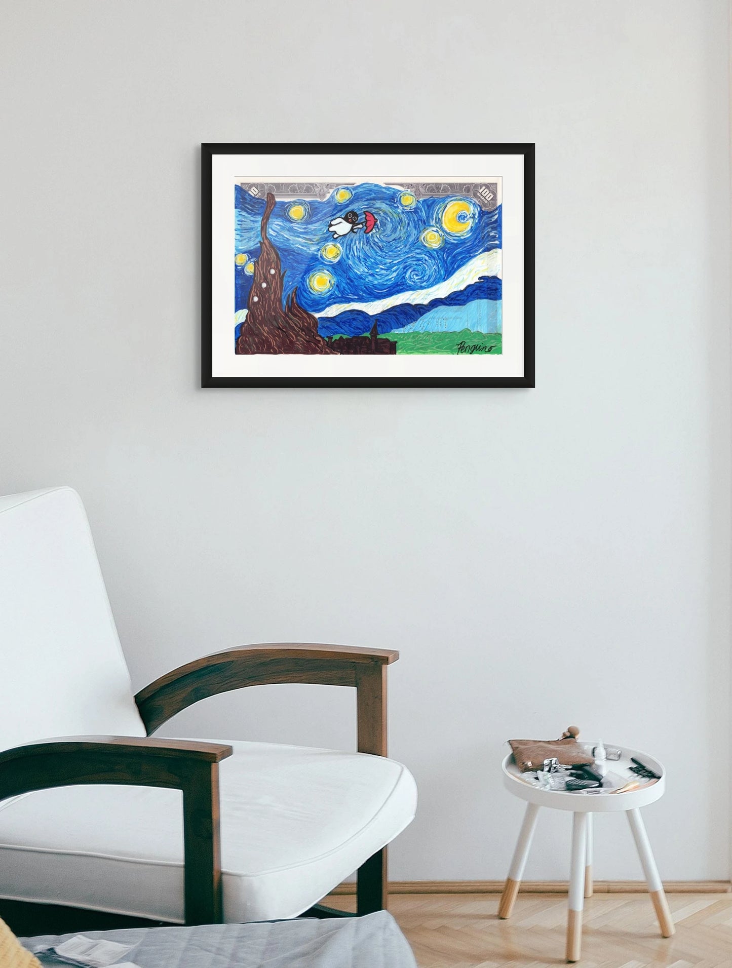 Starry Night's Heavy Wind Penguino