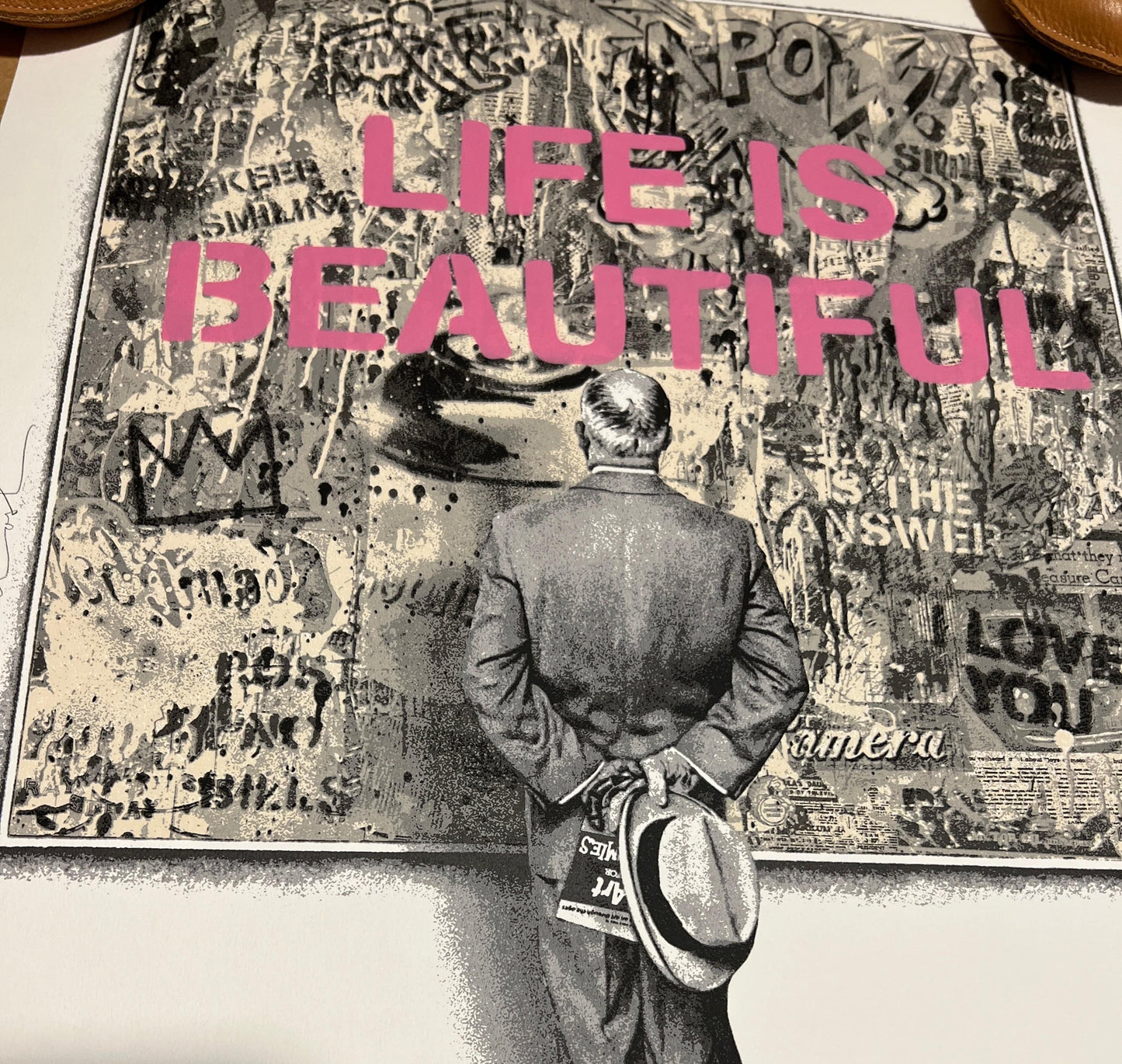 Street Connoisseur
 (Screen print on paper) by Mr. Brainwash - Signature Fine Art