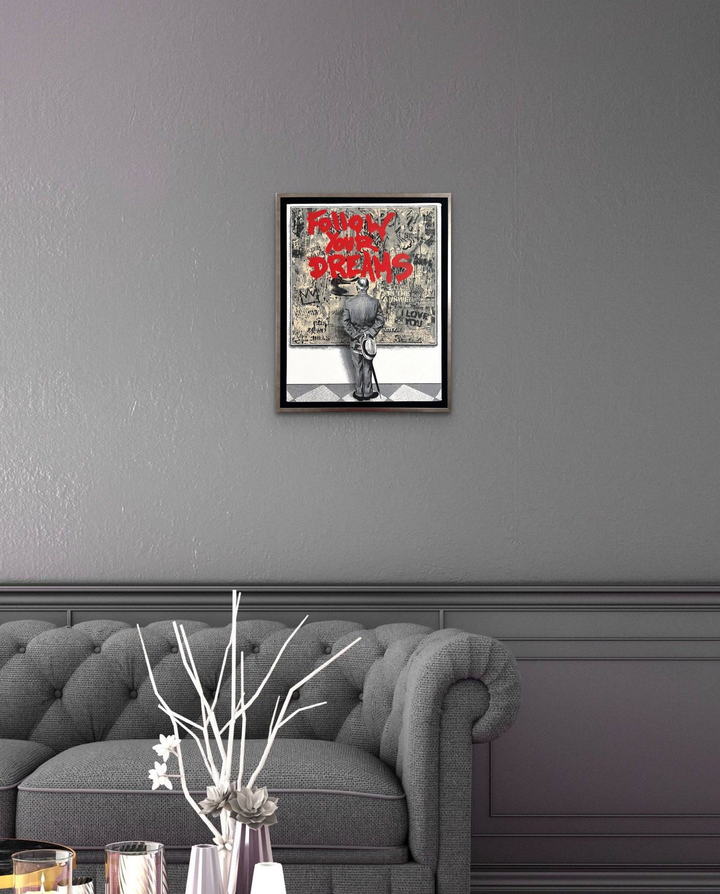 Street Connoisseur
 (Screen print on canvas) by Mr. Brainwash - Signature Fine Art
