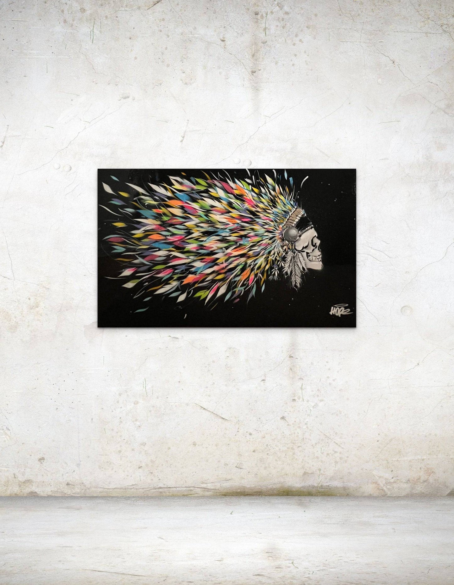 Native American Skull by Hope 1393 - Signature Fine Art