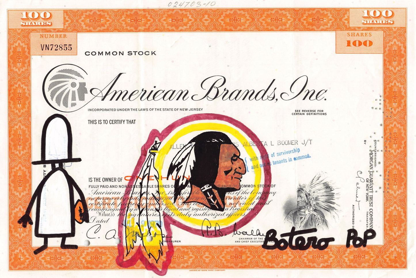 Washington Redskins by Botero Pop by Botero Pop - Signature Fine Art