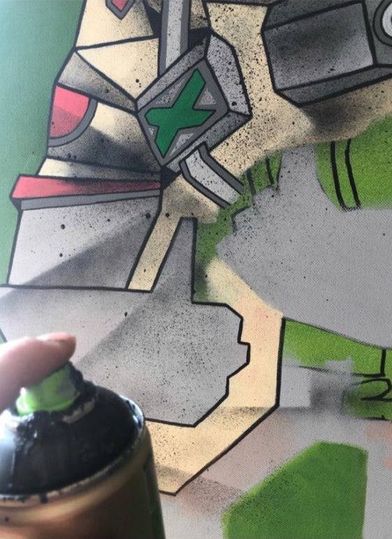 We kicked its ass by Aket - Signature Fine Art