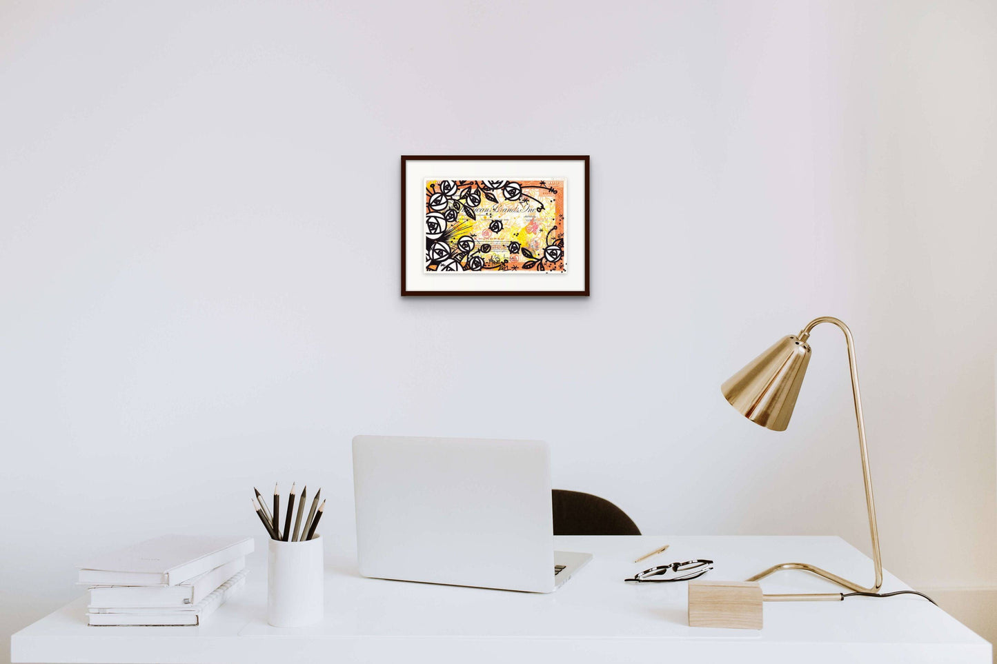 White little roses by Micowel - Signature Fine Art