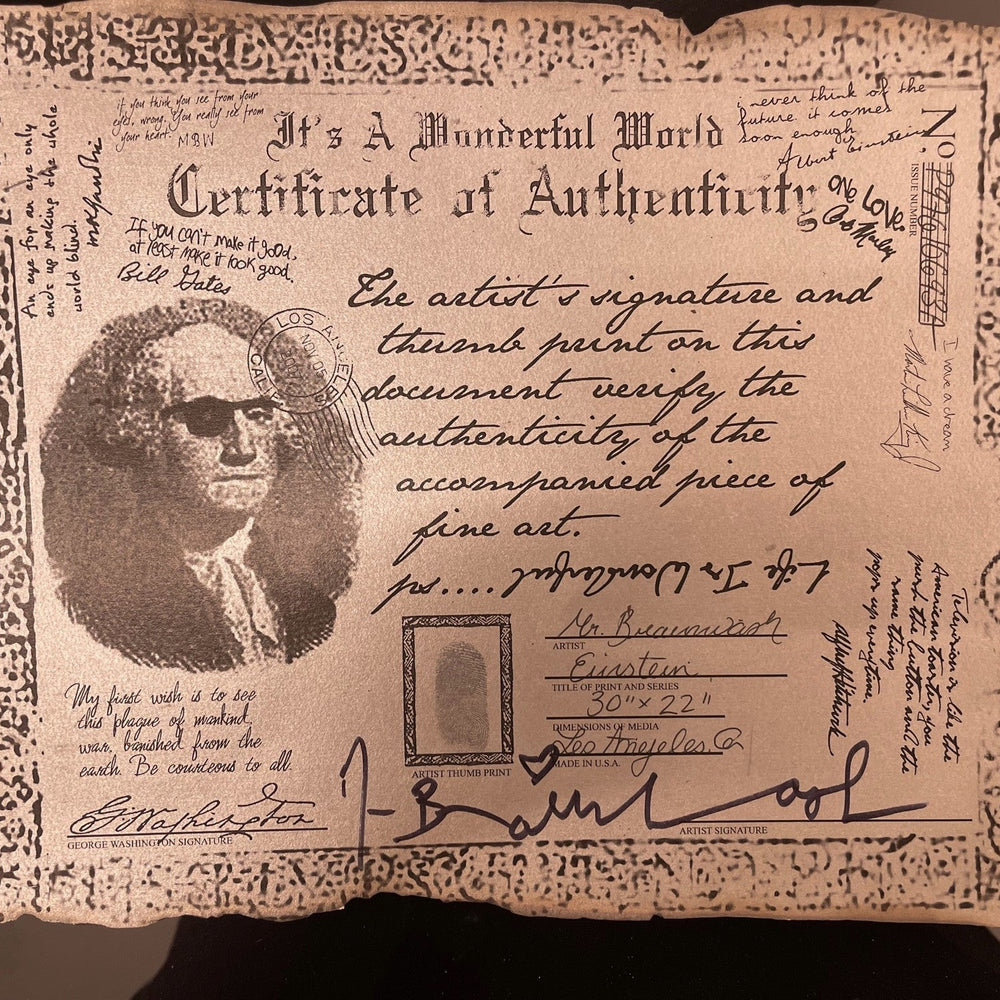 
                  
                    Albert Einstein by Mr. Brainwash (Unique) by Mr. Brainwash - Signature Fine Art
                  
                