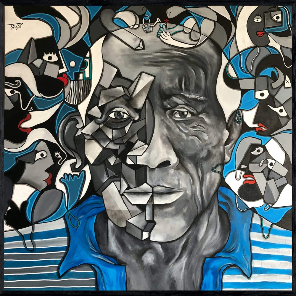 Bleuter la créativité by Aket - Signature Fine Art