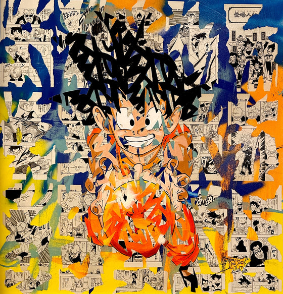 Son Goku Dragon Ball by Yoann Bonneville by Yoann Bonneville - Signature Fine Art