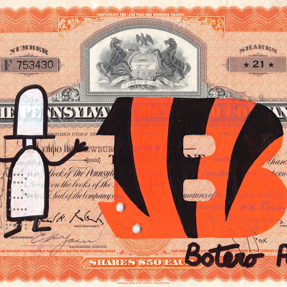 
                  
                    Cincinnati Bengals by Botero Pop - Signature Fine Art
                  
                