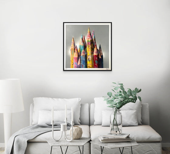 Color Your Colors by Onemizer (Hand-embellished Limited Edition Print)