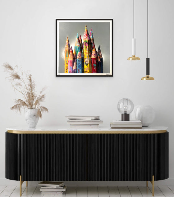 Color Your Colors by Onemizer (Hand-embellished Limited Edition Print)