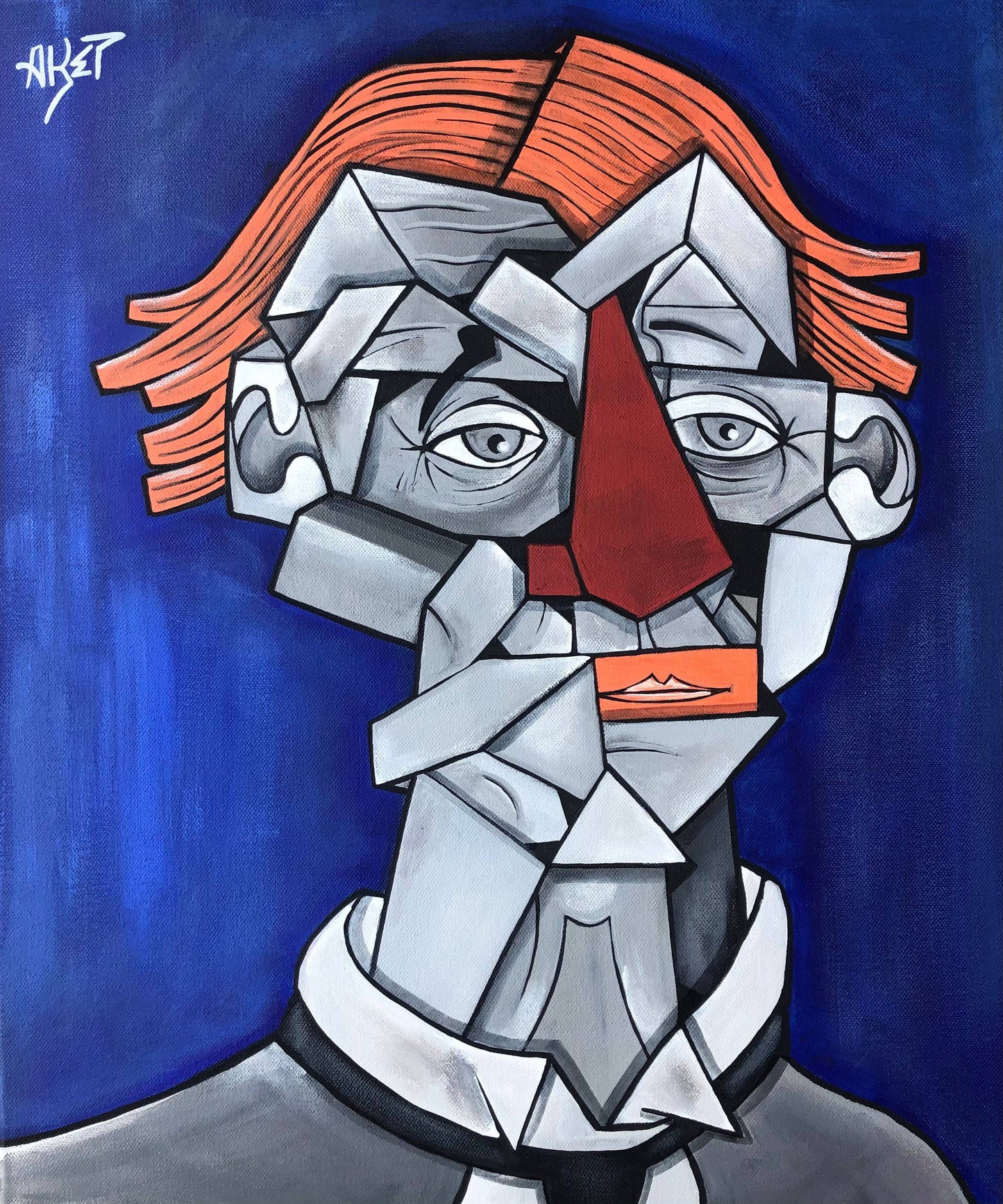Enjoy the silence ( Hommage à Bernard Buffet ) by Aket - Signature Fine Art