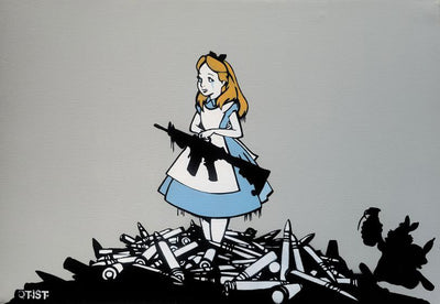 Alice in Wonderland (Original Canvas) by Otist