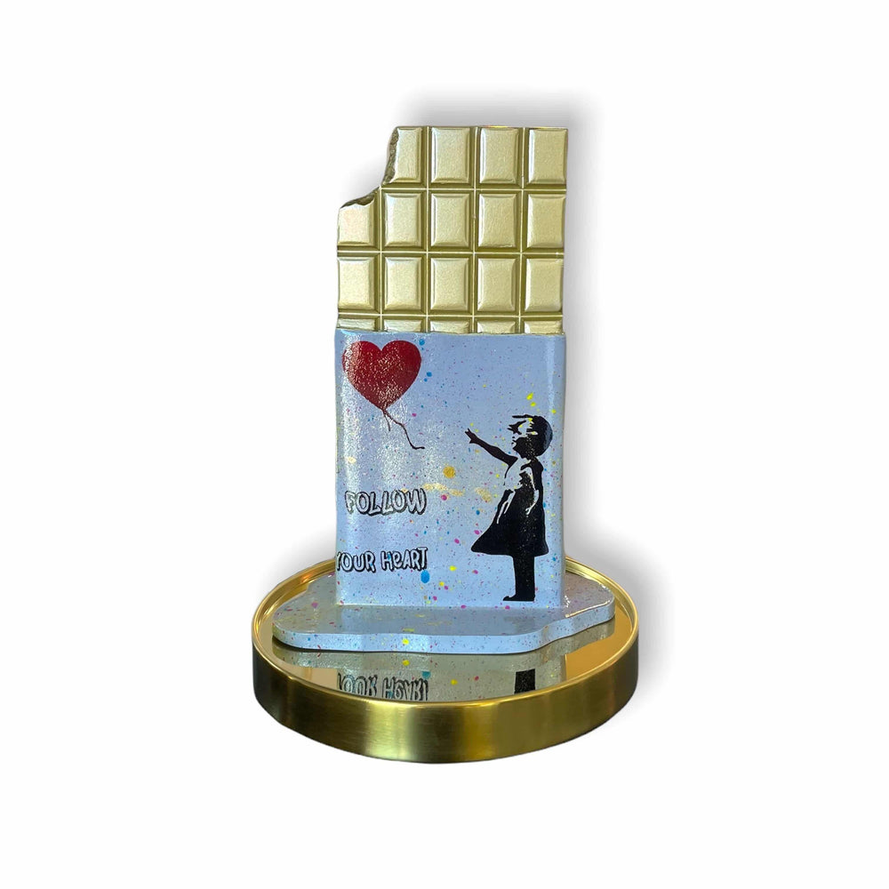 Follow Your Heart Melted Chocolate by Mahëlle - Signature Fine Art