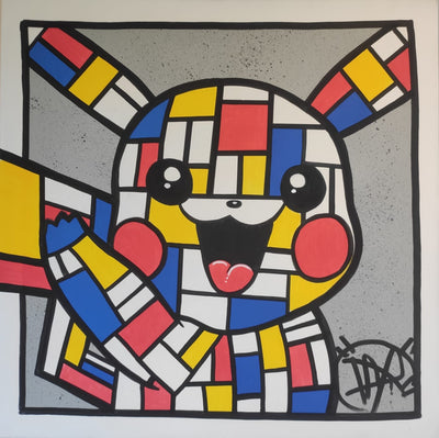 Pikachu Mondrian by Daru