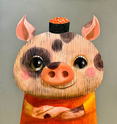 Pig and Salmon roe by Akio Harada by Akio Harada - Signature Fine Art