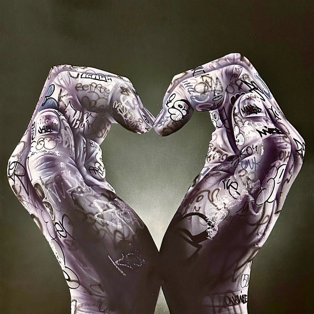 Hand heart by Onemizer by Onemizer - Signature Fine Art
