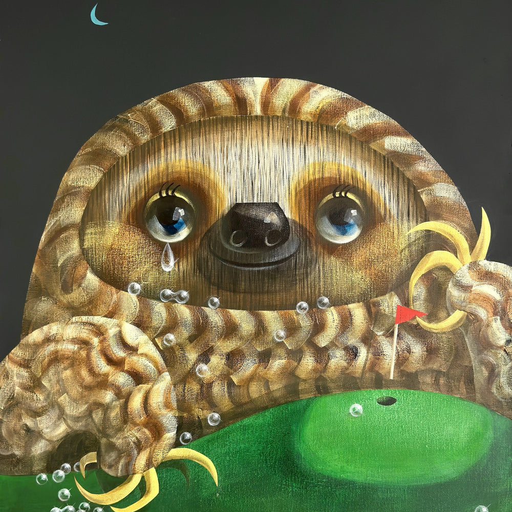 Hole-in-one at night by Akio Harada by Akio Harada - Signature Fine Art