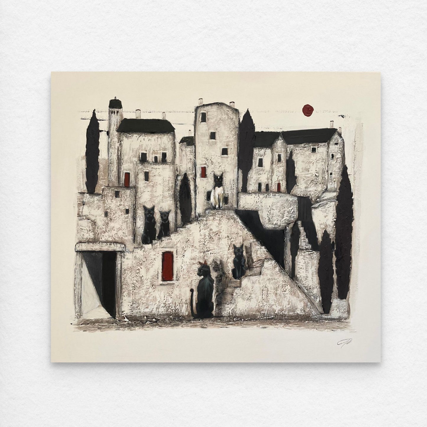 La Ville des Chats - Signature Fine Art
