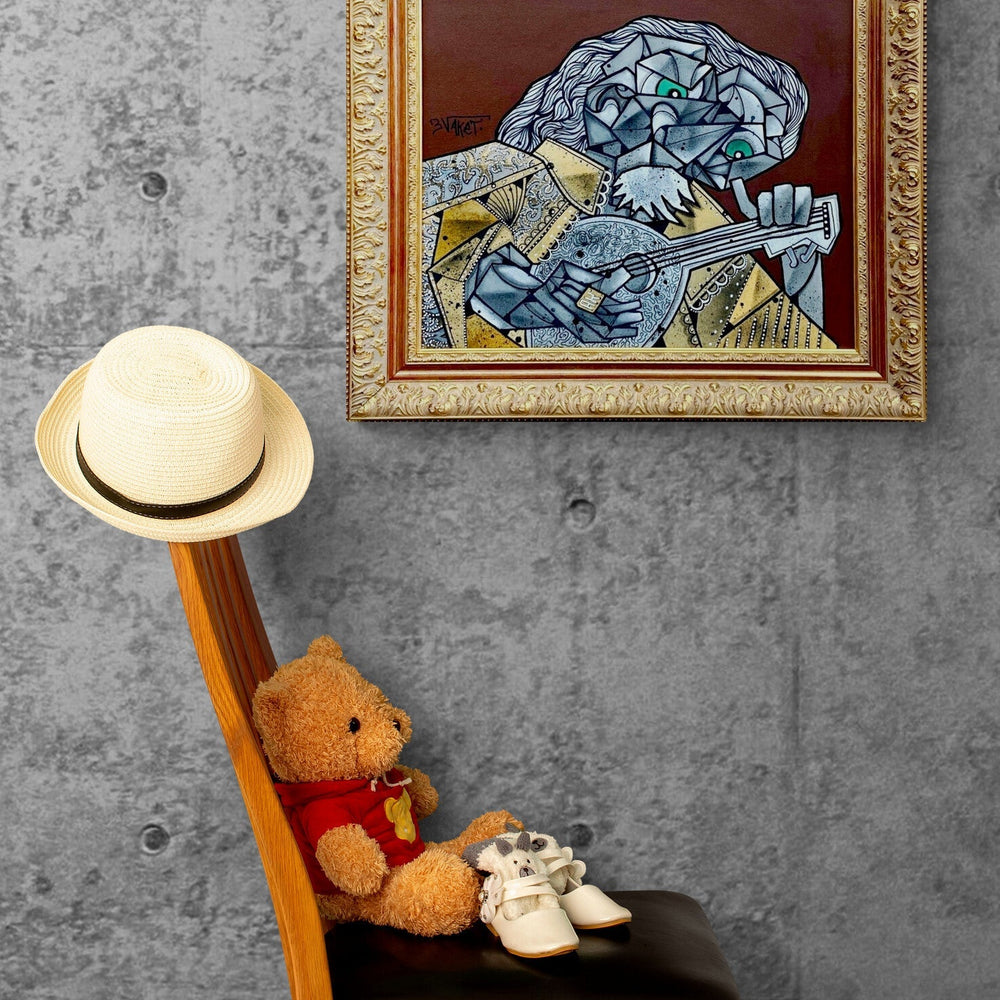 Le joueur de luth by Aket (Framed) by Aket - Signature Fine Art