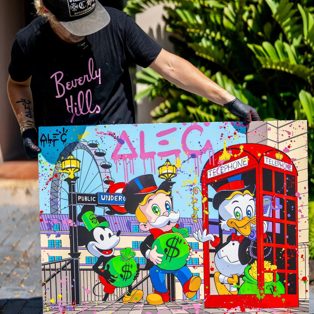 London Money Bags (Hand-Finished) Alec Monopoly