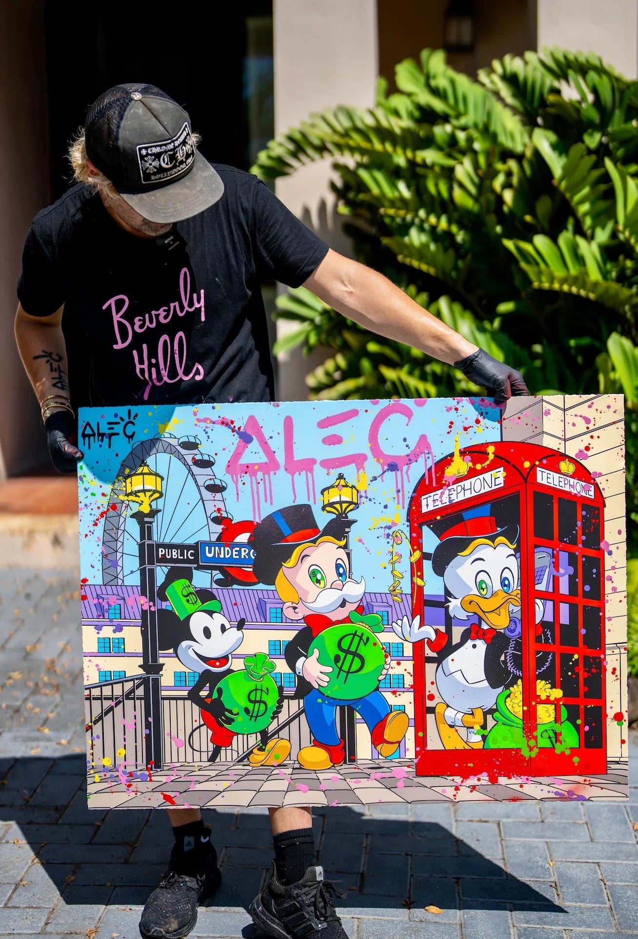 London Money Bags (Hand-Finished) Alec Monopoly
