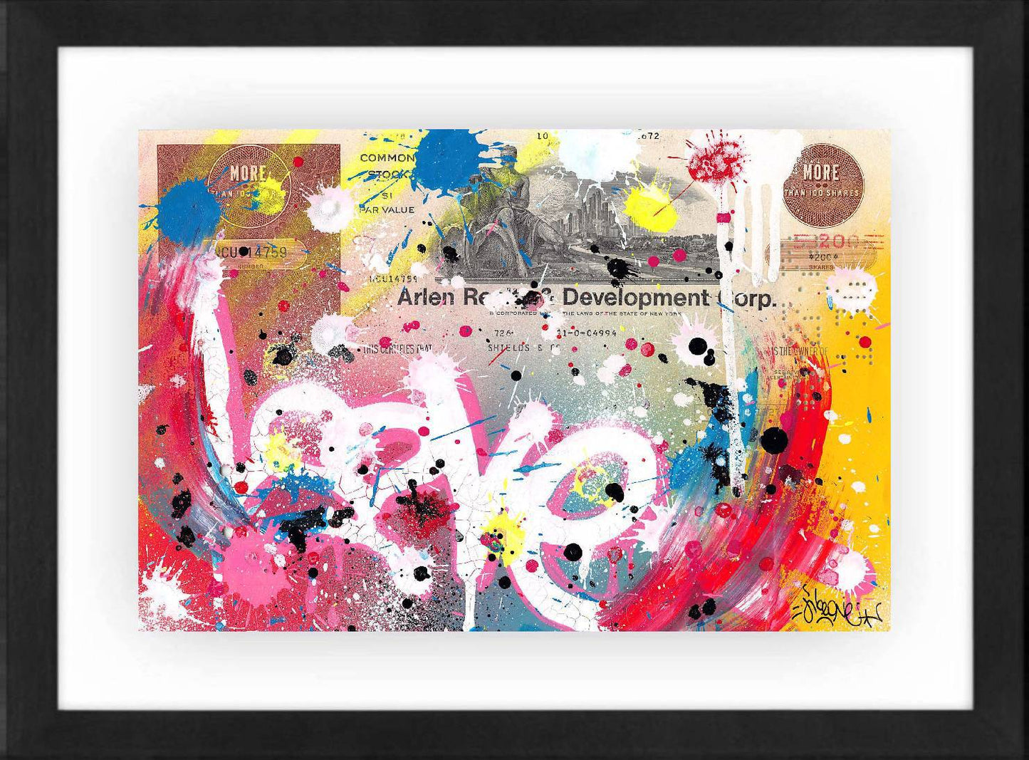 Love Pink by Jibeone - Signature Fine Art