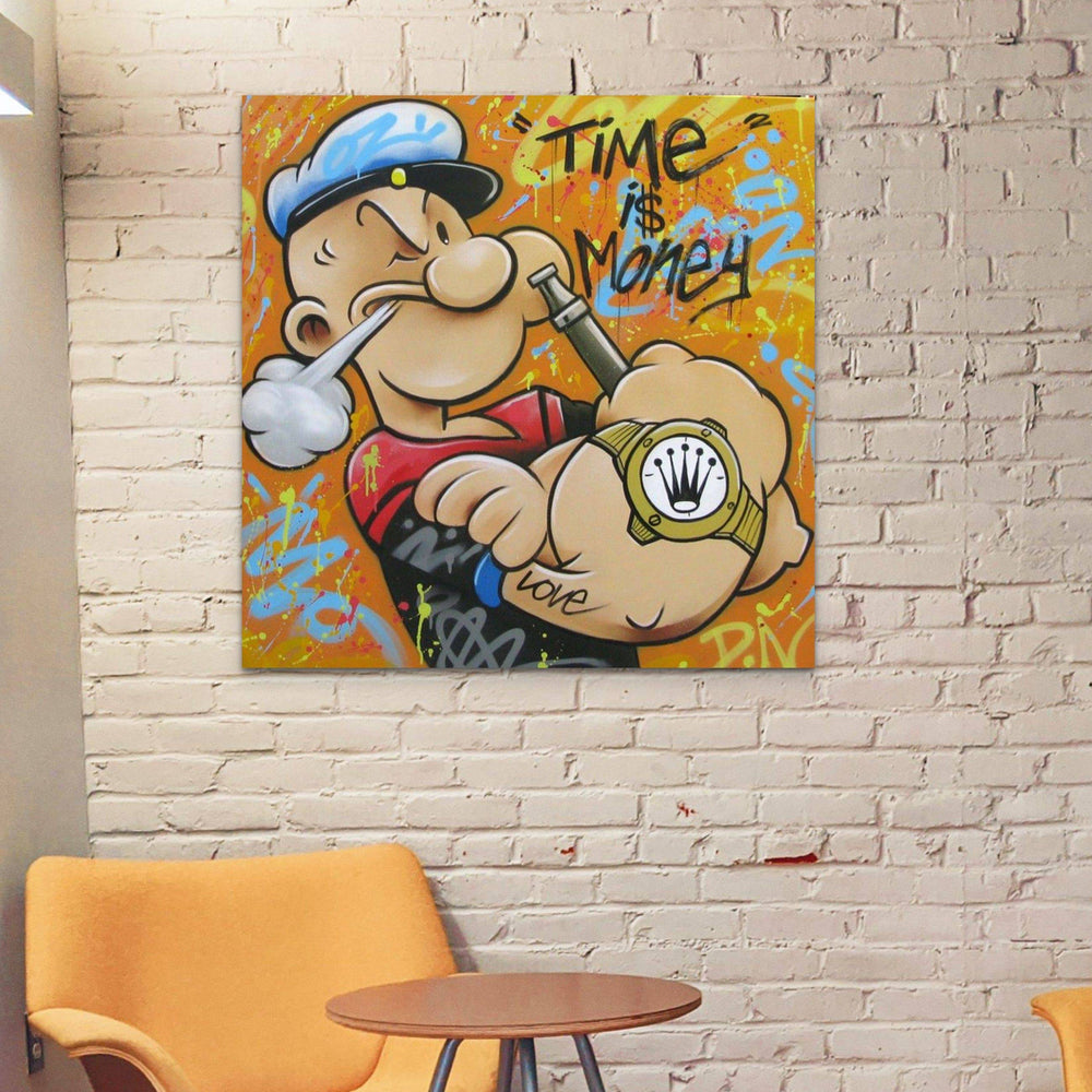 
                  
                    Popeye time is money by Daru - Signature Fine Art
                  
                