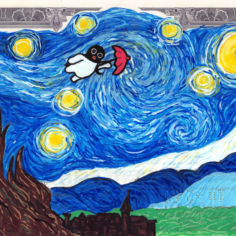 Starry Night's Heavy Wind Penguino