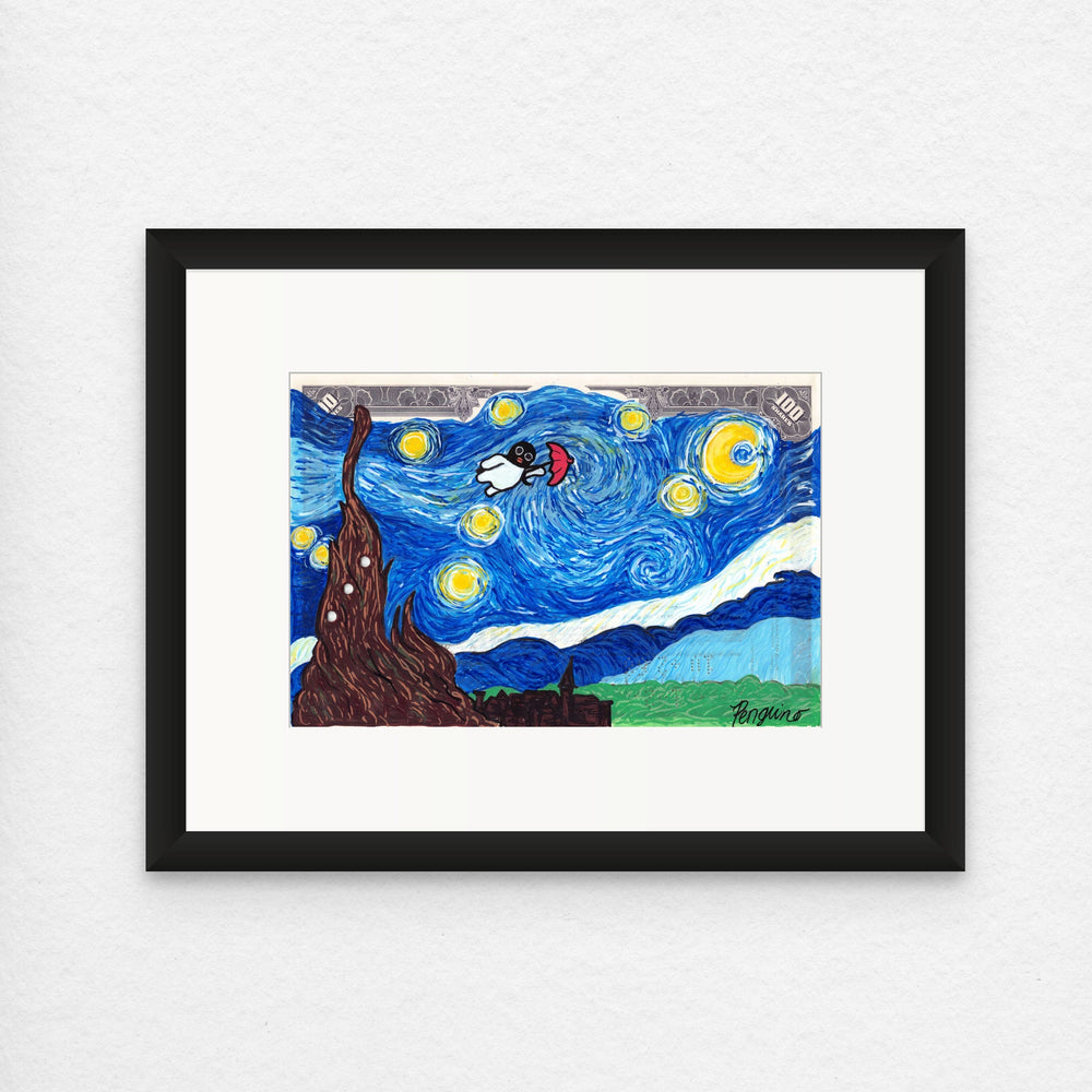 Starry Night's Heavy Wind Penguino